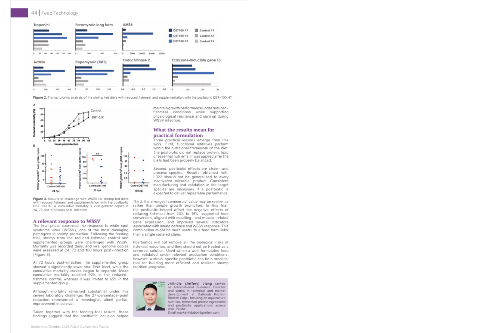 達邦蛋白的後生元研究文章〈Beyond fishmeal reduction: Lactobacillus-derived postbiotics support feed efficiency and disease resilience in white shrimp〉刊登在國際水產養殖期刊 達邦蛋白的後生元研究文章〈Beyond fishmeal reduction: Lactobacillus-derived postbiotics support feed efficiency and disease resilience in white shrimp〉刊登在國際水產養殖期刊